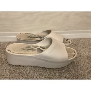 Lemon Jelly Sunny Pearl & Leopard Platform Slides, 37